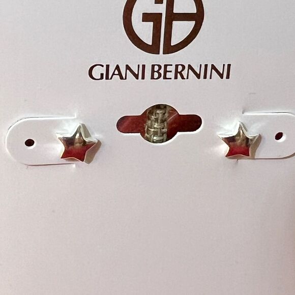NWT Giani Bernini Sterling Silver Star Earrings #JW7 - Picture 1 of 5